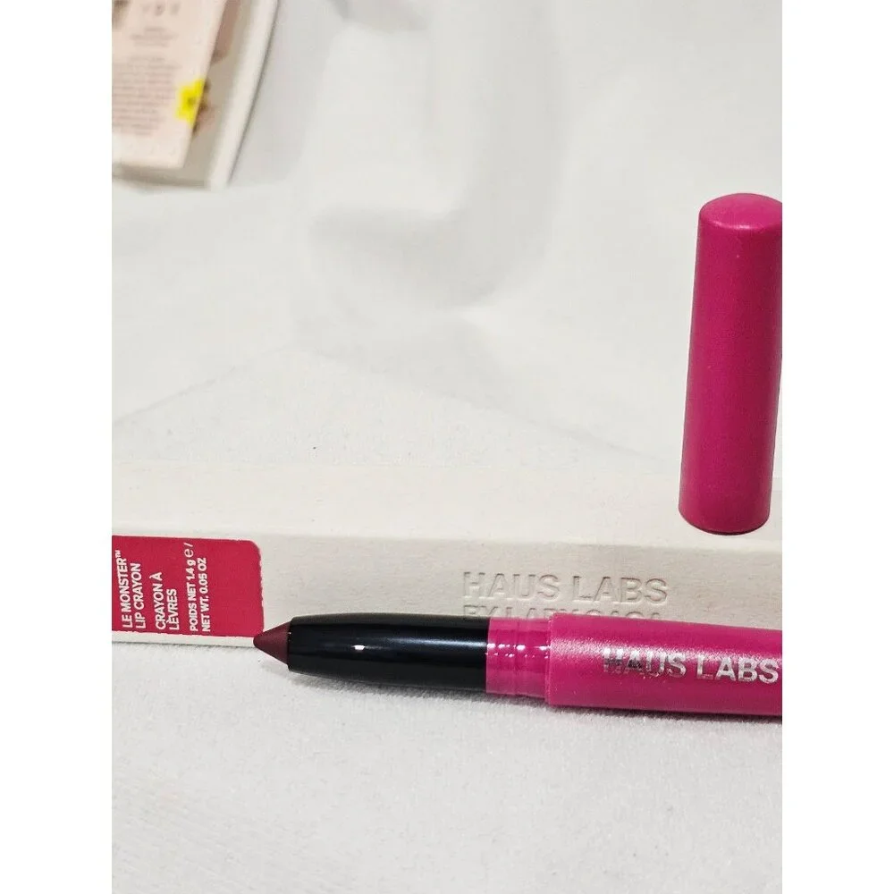 HAUS LABS Le Monster Lip Crayon in Berry Matte with box